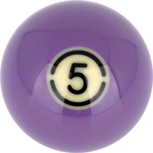 Aramith BLACK Replacement Ball – #5 | Golden Break Billiards